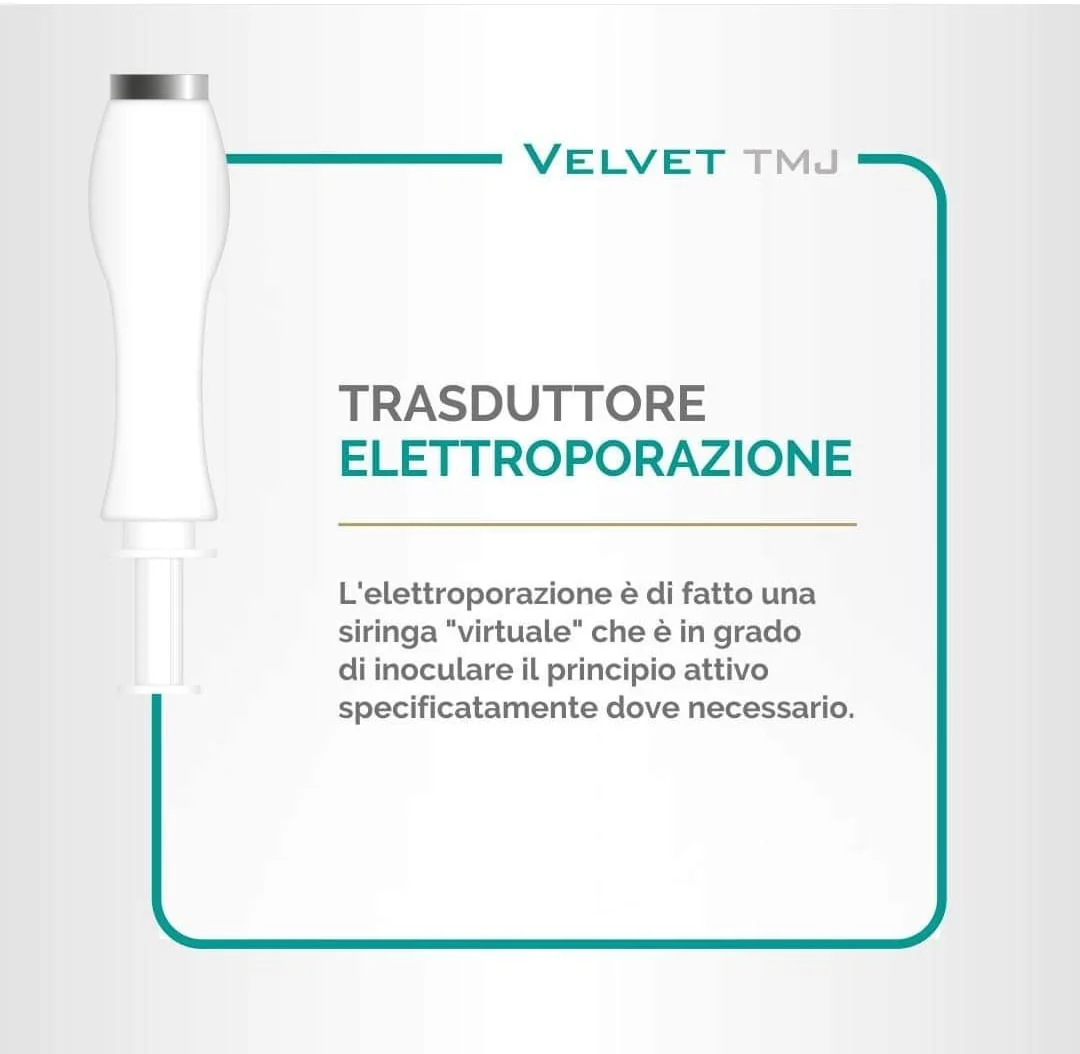 Trasduttore ad elettroporazione Velvet TMJ