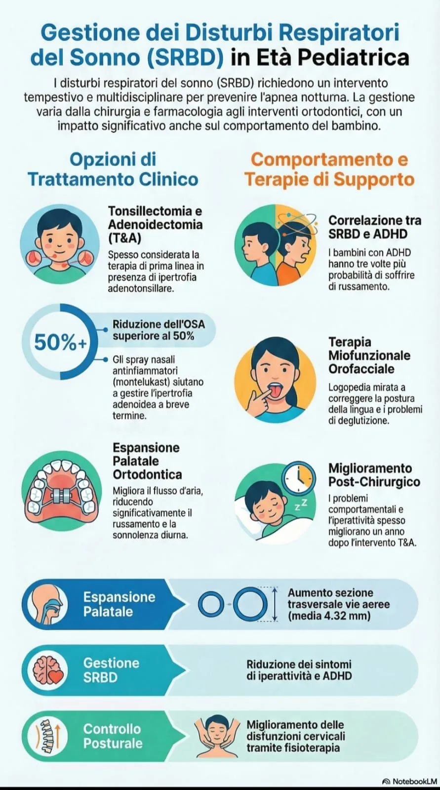 Gestione dei disturbi respiratori del sonno in età pediatrica
